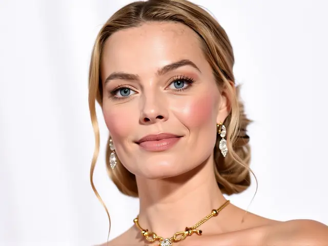 Margot Robbie v Londýně: Róba a diamanty po Elizabeth Taylor