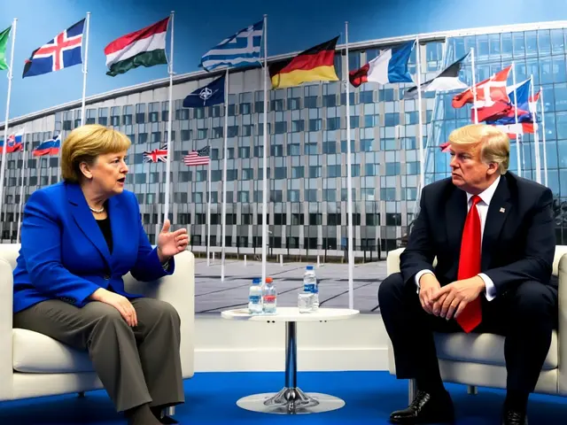 Trump a Merkelová: Válka slov na summitu NATO v Bruselu