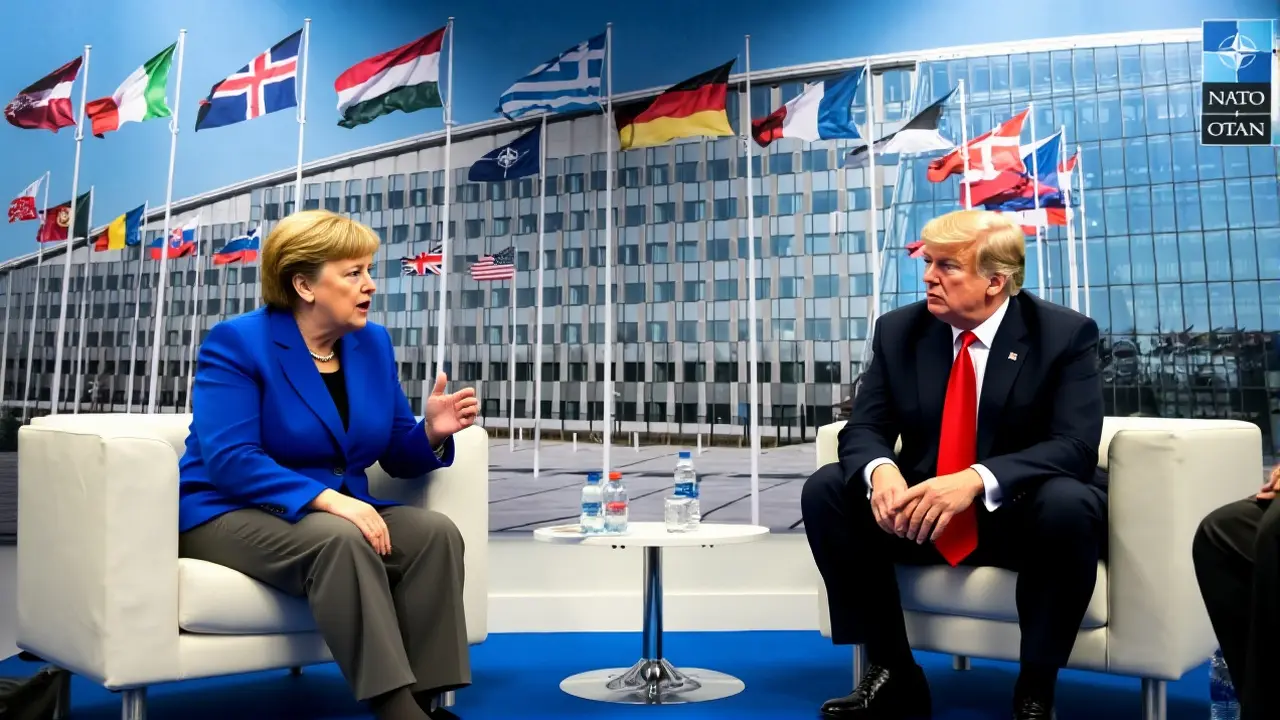 Trump a Merkelová: Válka slov na summitu NATO v Bruselu