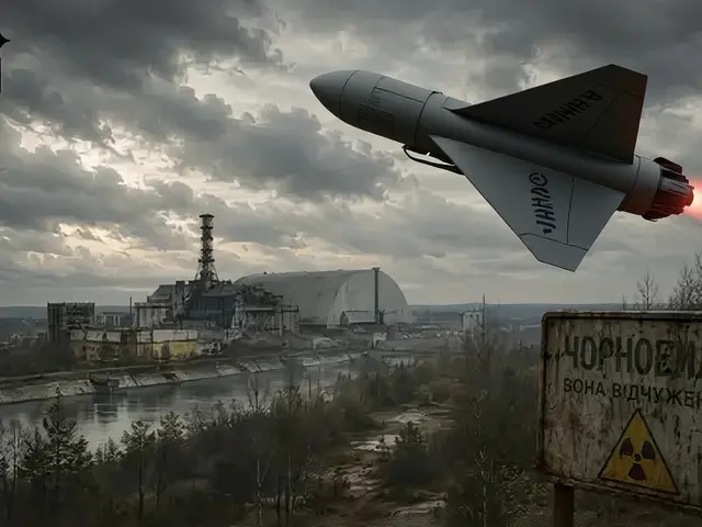 Ruský dron zasáhl sklad jaderného paliva u Černobylu